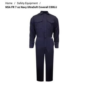 Flame resistant coveralls